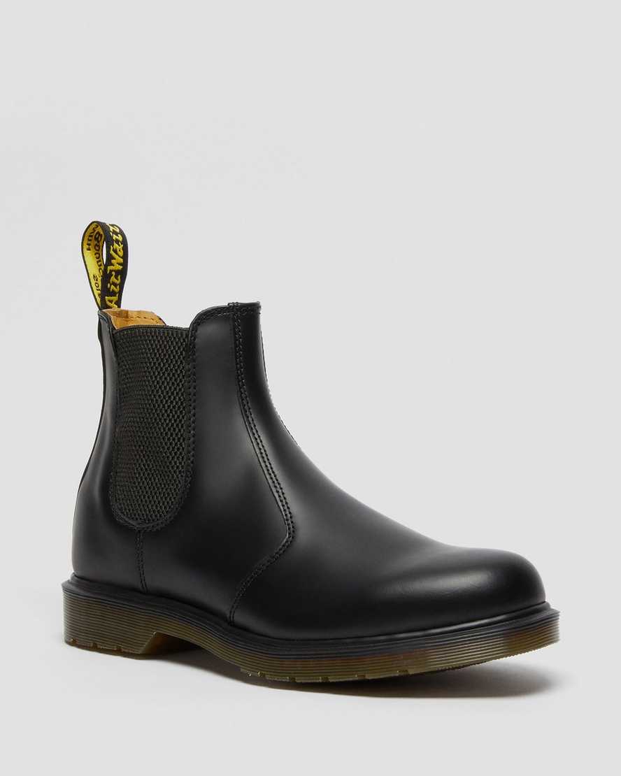 sorte dr martens 2976 smooth dame chelsea støvler