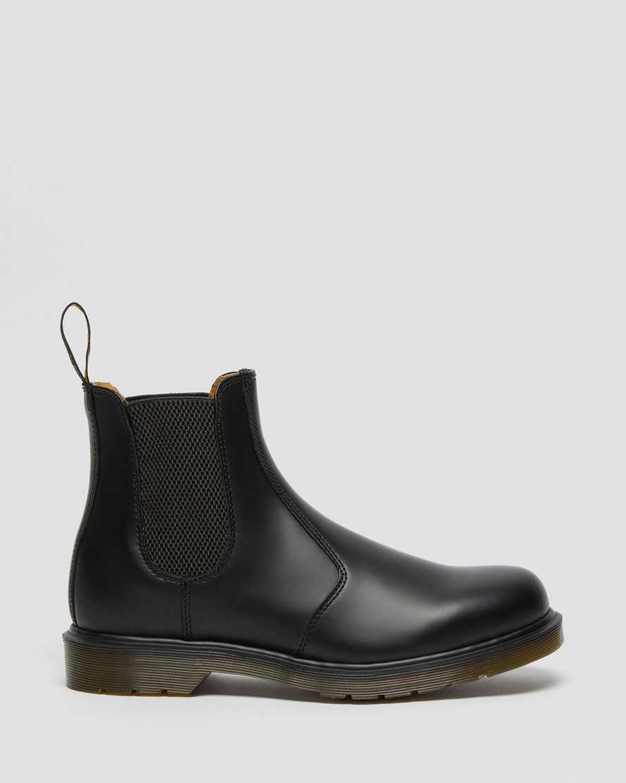 sorte dr martens 2976 smooth dame chelsea støvler