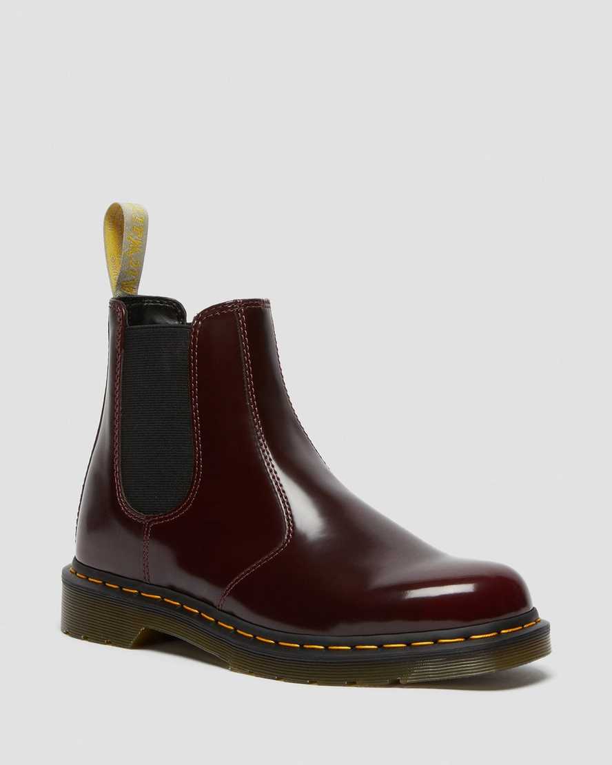 røde dr martens 2976 dame chelsea støvler