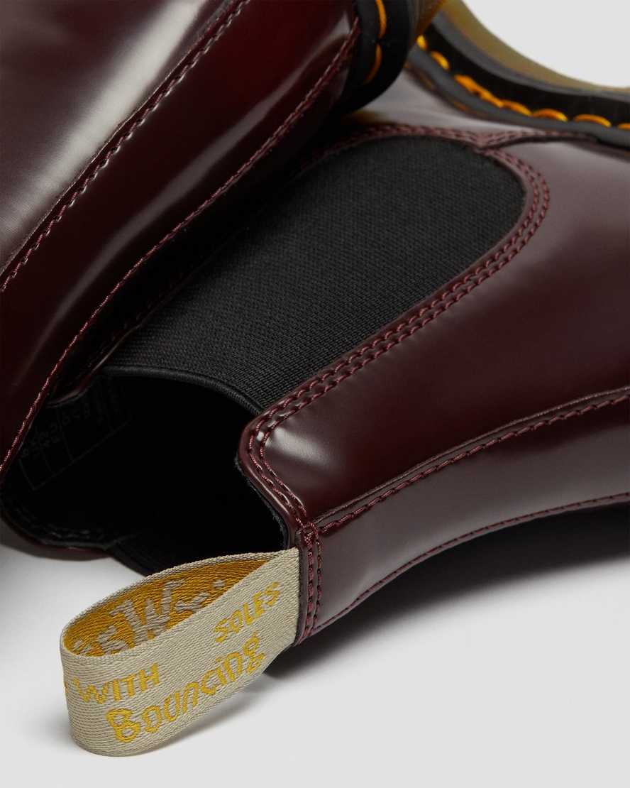 røde dr martens 2976 dame chelsea støvler