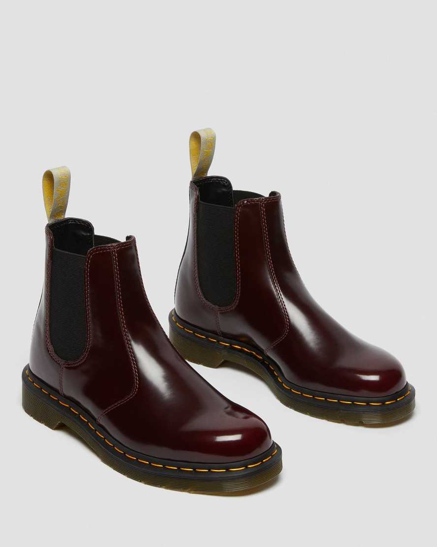 røde dr martens 2976 dame chelsea støvler