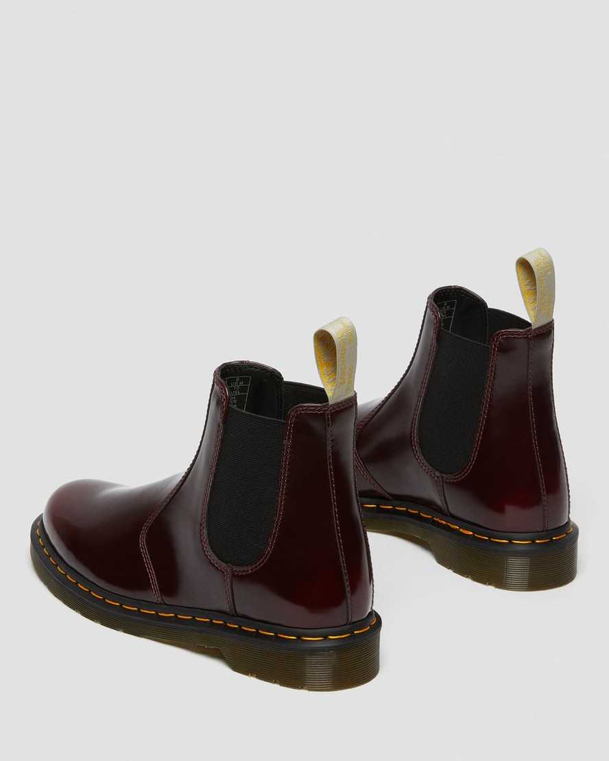 røde dr martens 2976 dame chelsea støvler