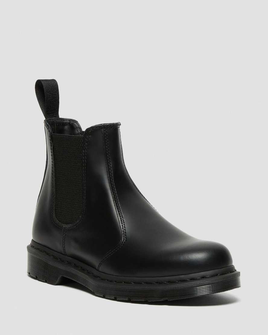 sorte dr martens 2976 mono smooth dame chelsea støvler