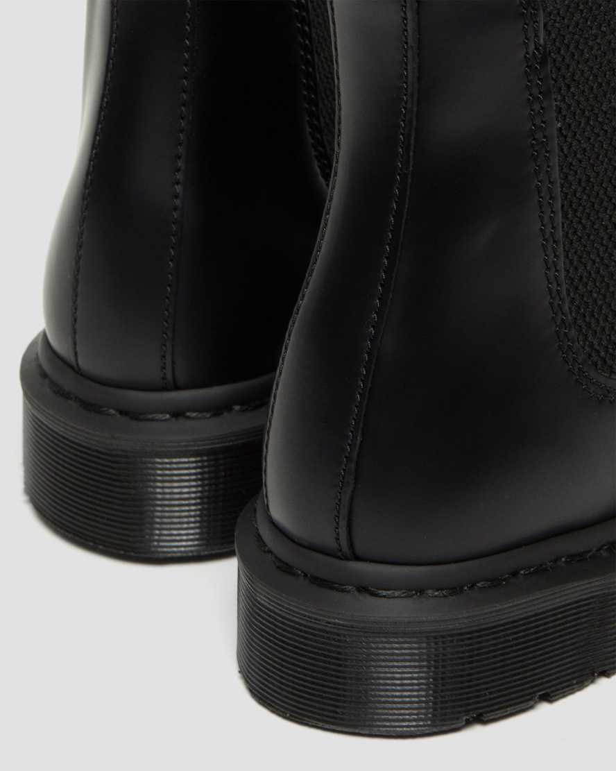 sorte dr martens 2976 mono smooth dame chelsea støvler