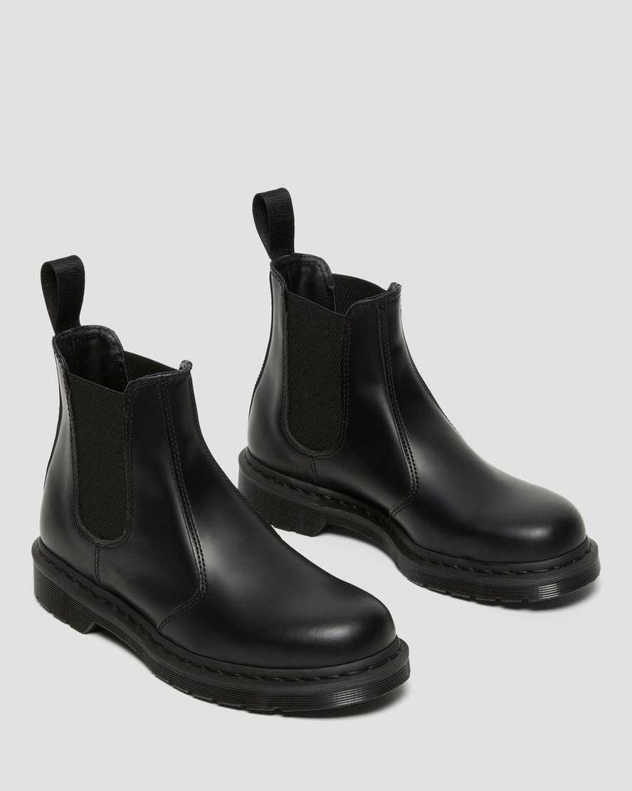 sorte dr martens 2976 mono smooth dame chelsea støvler