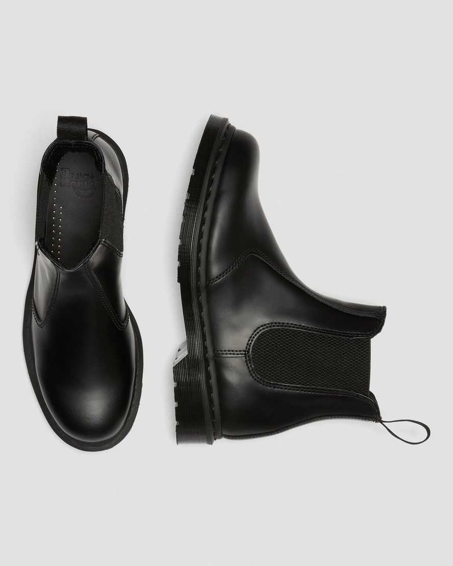 sorte dr martens 2976 mono smooth dame chelsea støvler