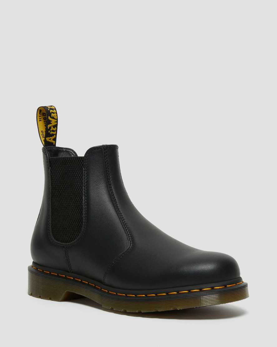 sorte dr martens 2976 nappa chelsea støvler til dame