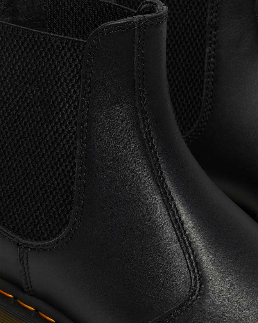 sorte dr martens 2976 nappa chelsea støvler til dame