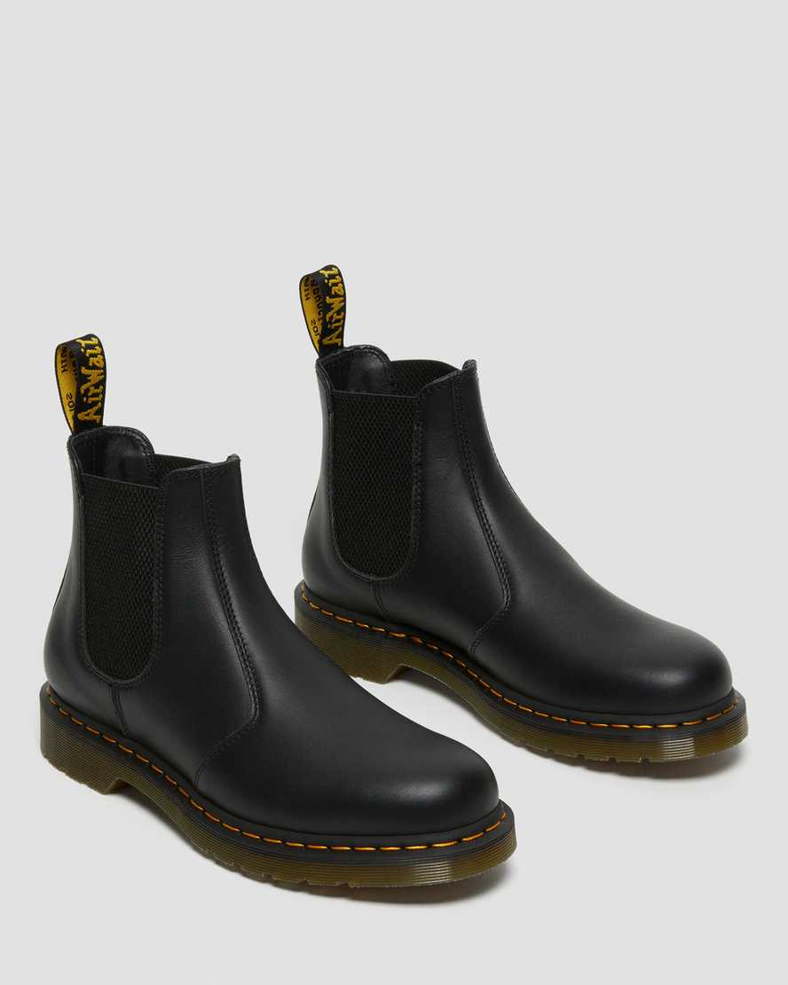 sorte dr martens 2976 nappa chelsea støvler til dame