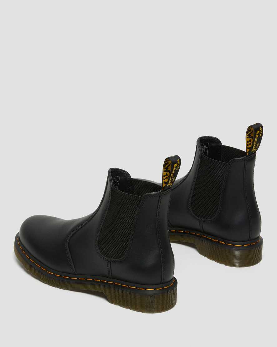 sorte dr martens 2976 nappa chelsea støvler til dame