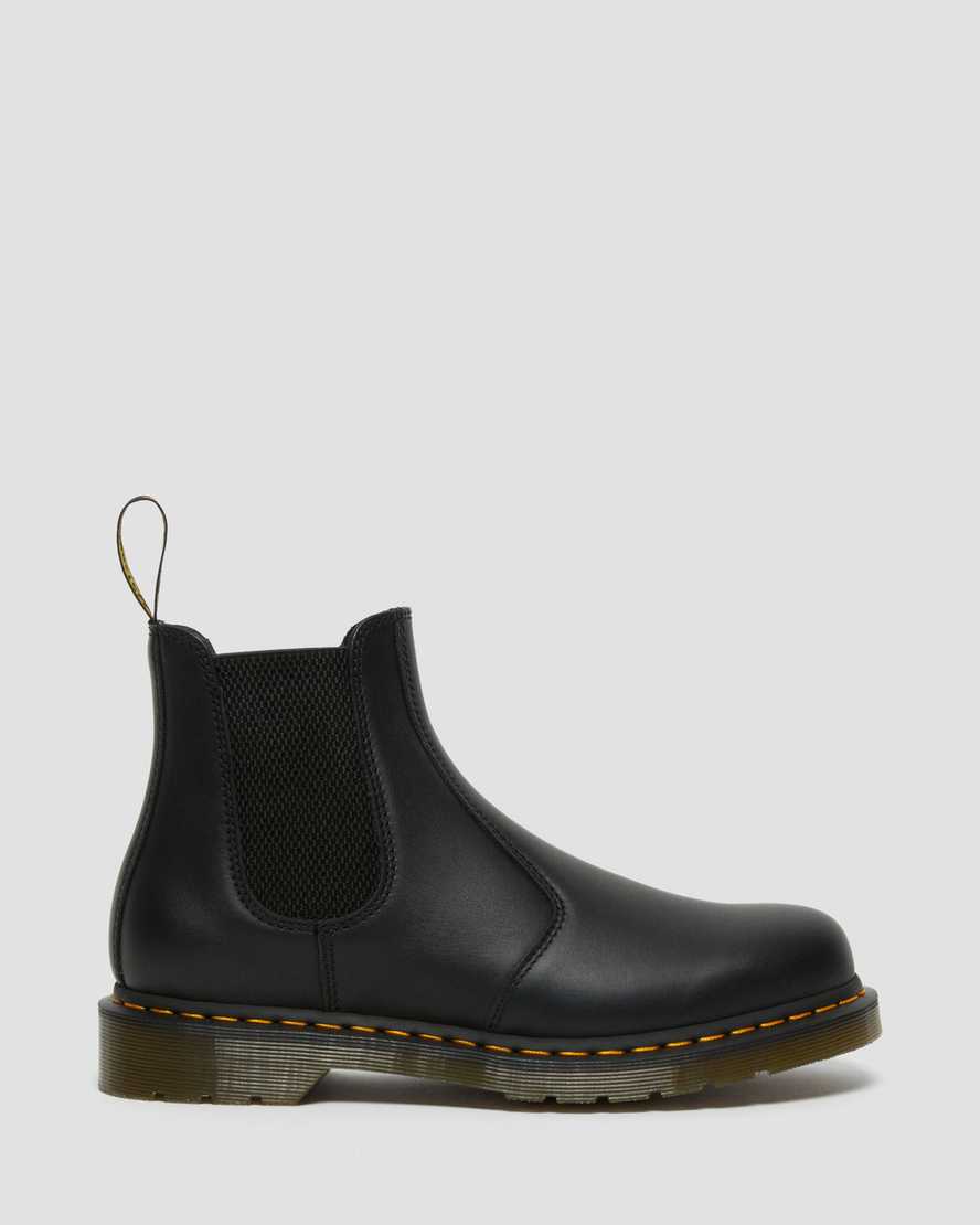 sorte dr martens 2976 nappa chelsea støvler til dame