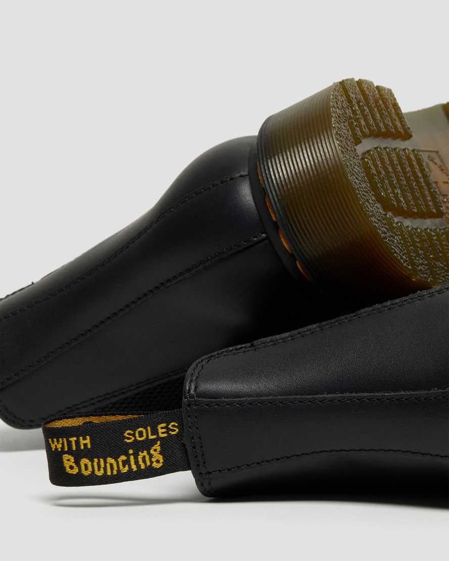 sorte dr martens 2976 nappa chelsea støvler til dame