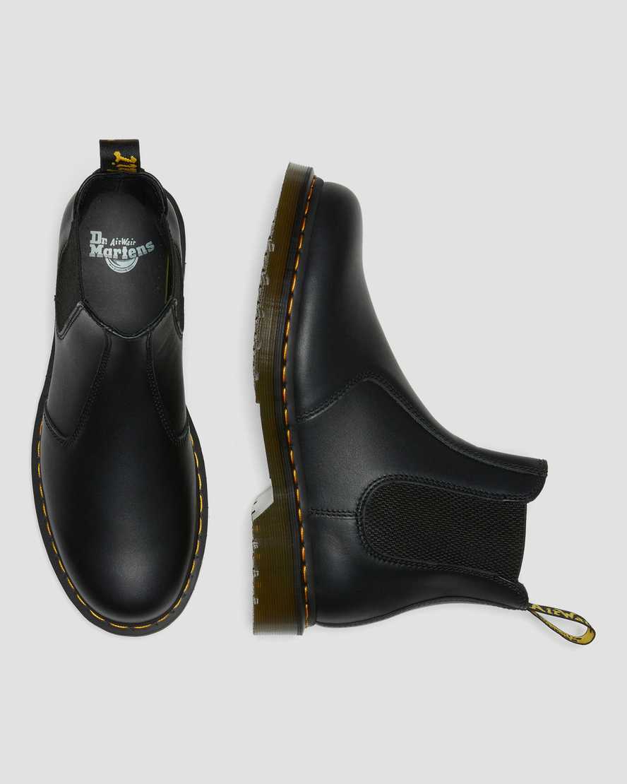 sorte dr martens 2976 nappa chelsea støvler til dame