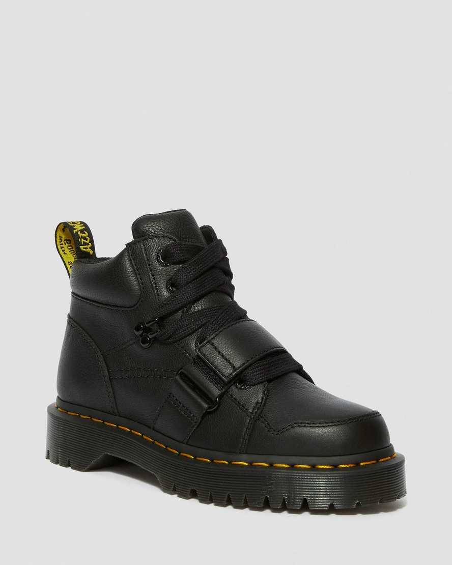 sorte dr martens zuma ii chunky støvler til dame