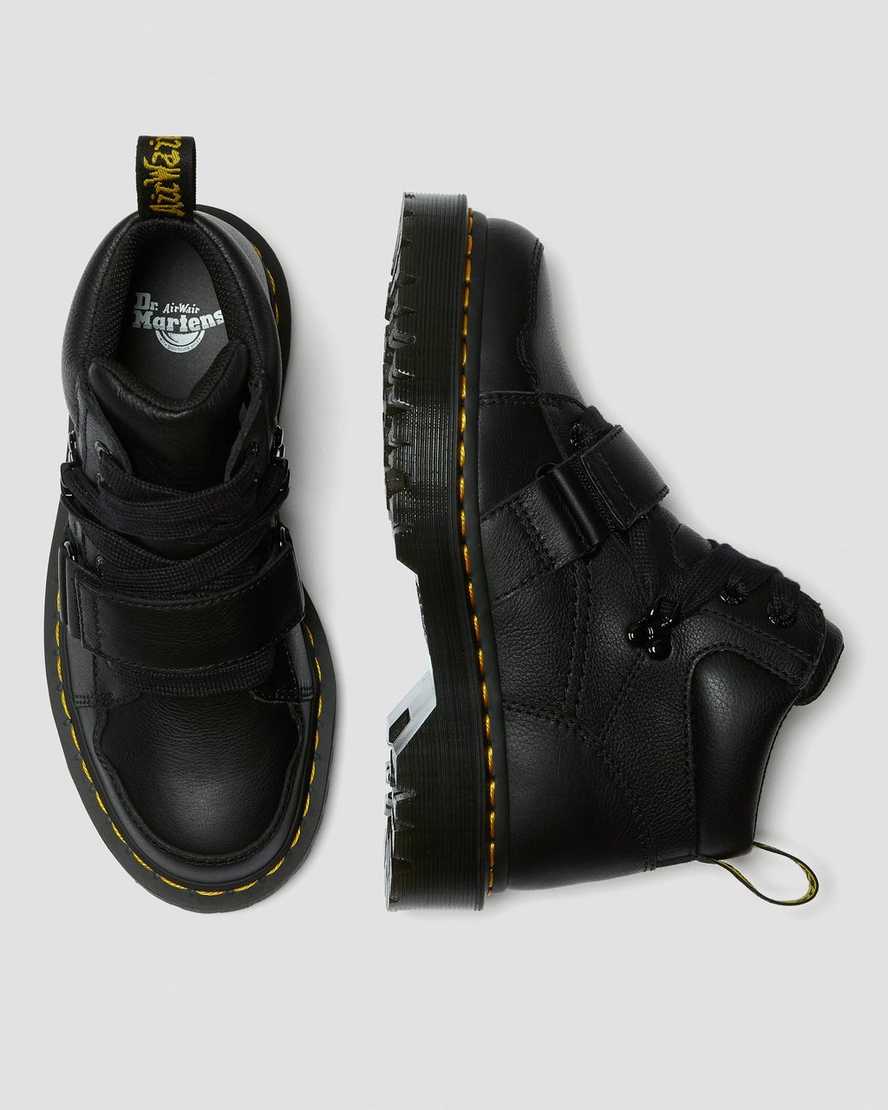 sorte dr martens zuma ii chunky støvler til dame