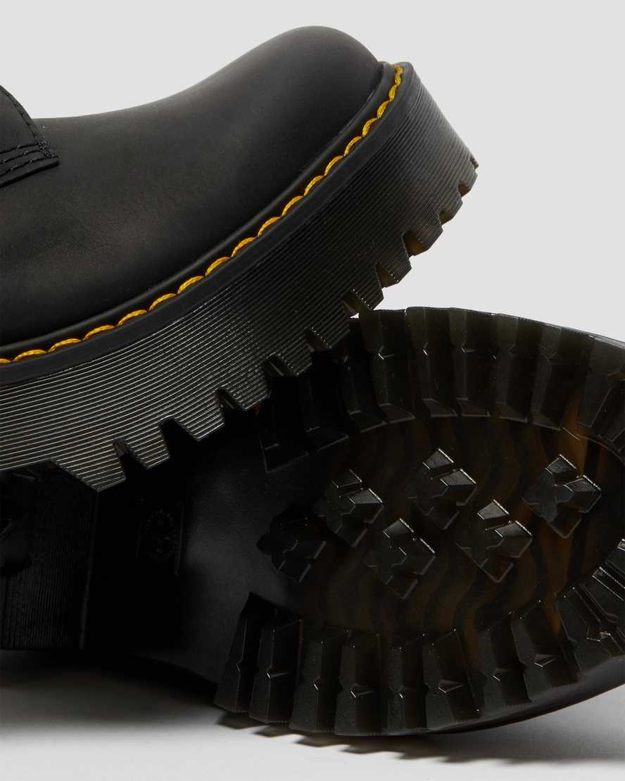 sorte dr martens shriver hi wyoming damestøvler med hæl