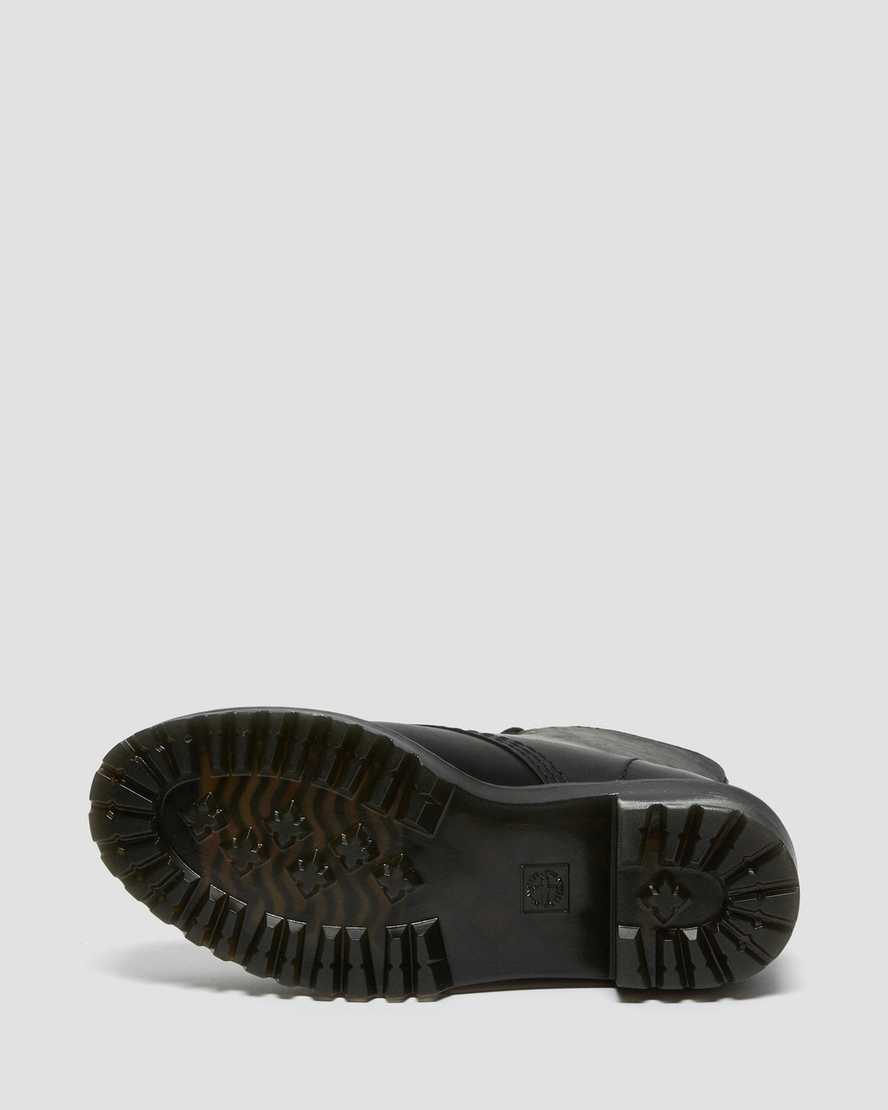 sorte dr martens shriver hi wyoming damestøvler med hæl