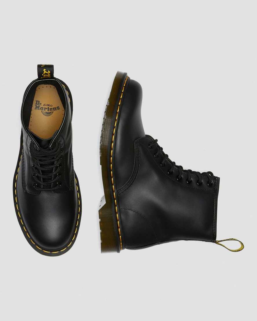 sorte dr martens 1460 nappa damestøvler med snøre