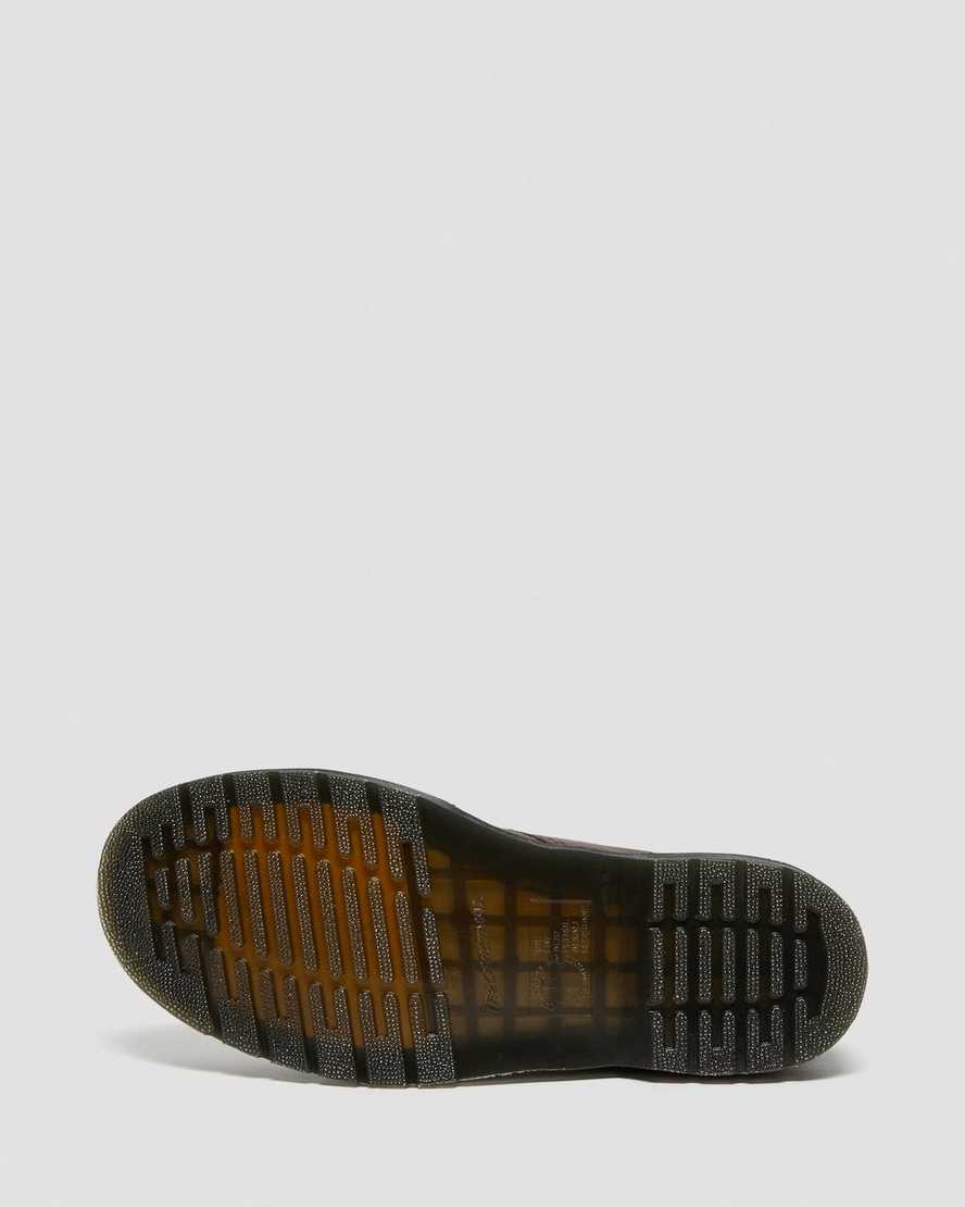 brune dr martens 1460 pascal ambassador damestøvler med snørebånd