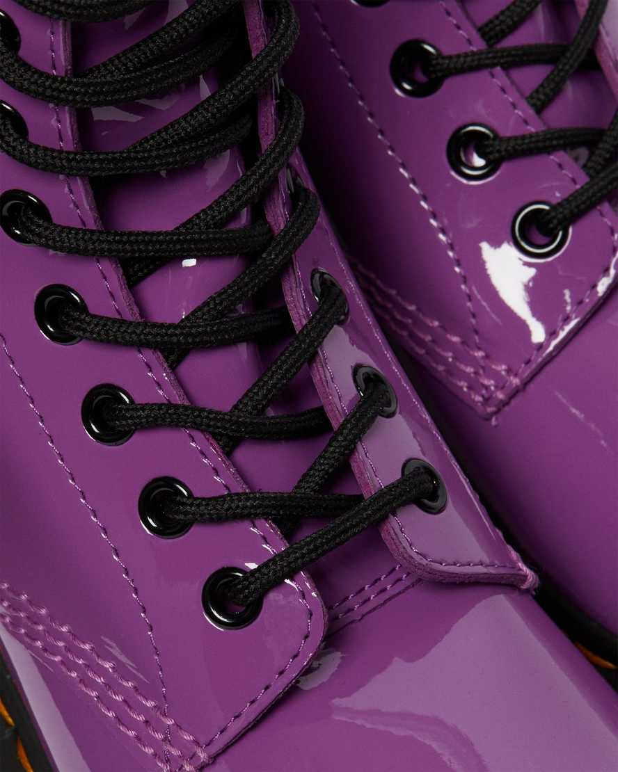 lilla dr martens 1460 patent damestøvler med snøre