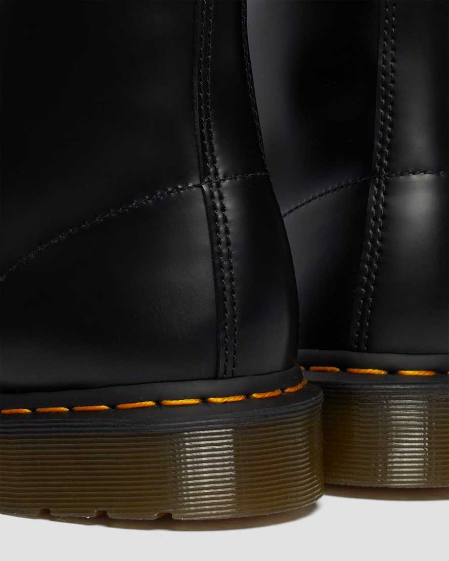 sorte dr martens 1460 pascal verso smooth damestøvler med snørebånd