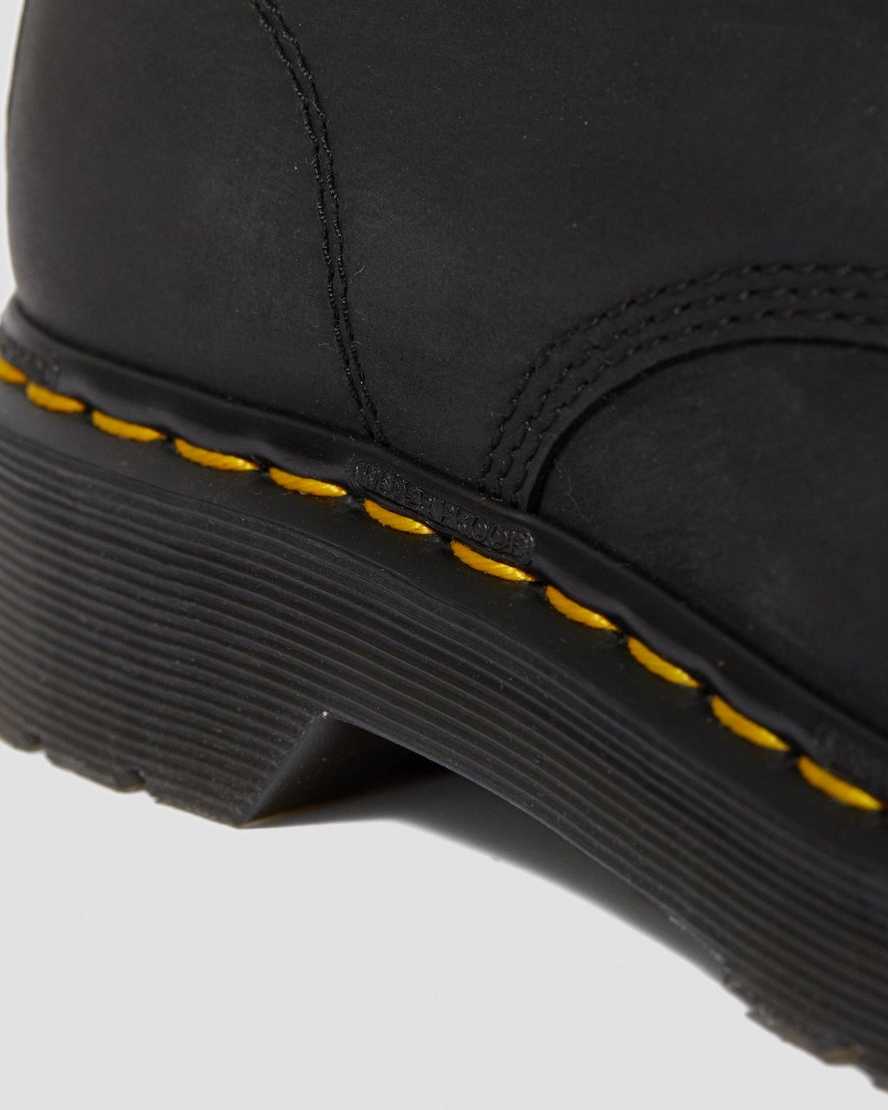 sorte dr martens 1460 vandtætte damestøvler med snøre