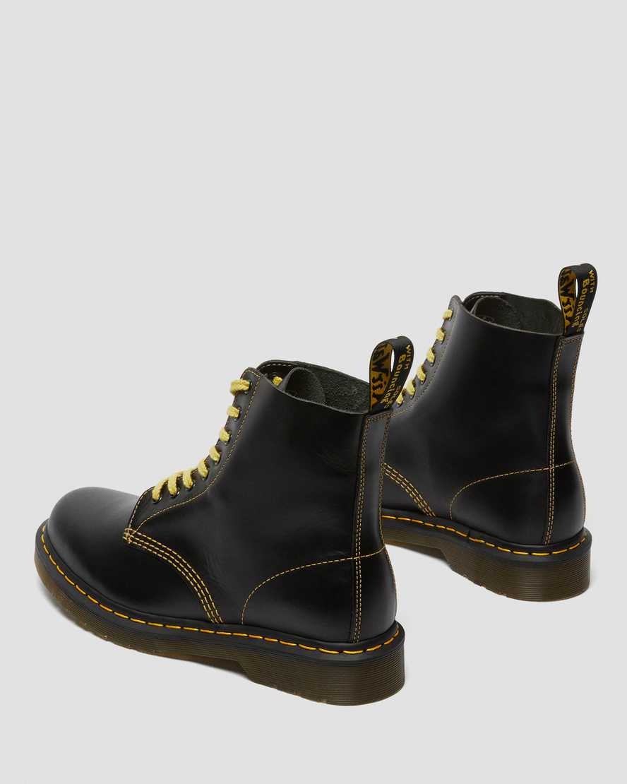 sorte dr martens 1460 pascal atlas damestøvler med snørebånd