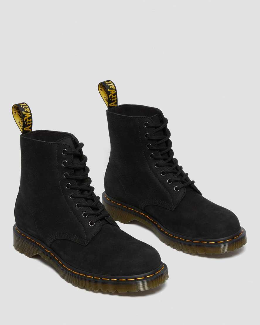 sorte dr martens 1460 pascal damestøvler med snørebånd