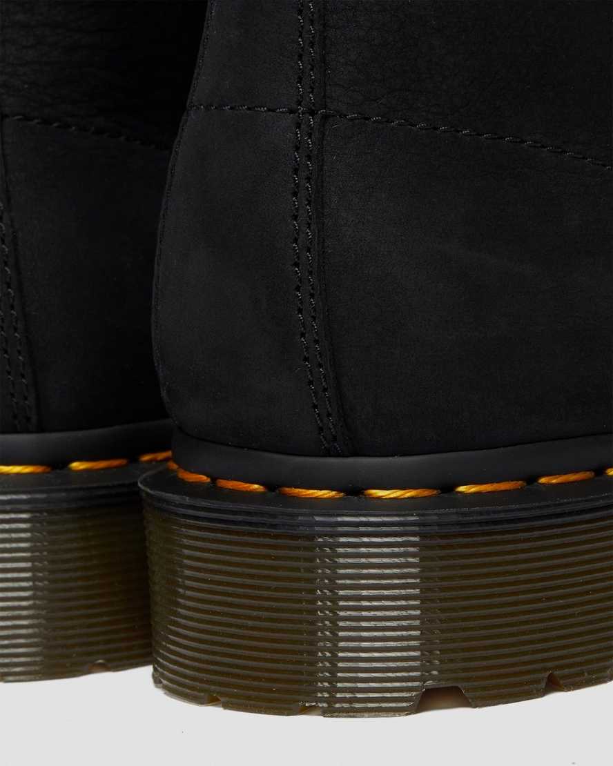 sorte dr martens 1460 pascal damestøvler med snørebånd