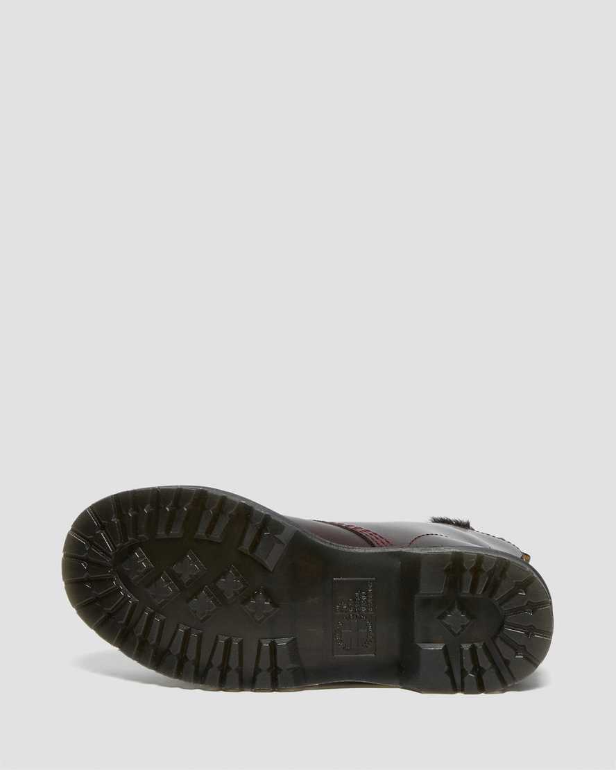 dr. martens 1460 serena faux fur lined damestøvler med snørebånd