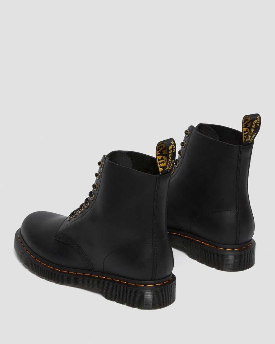 sorte dr martens 1460 pascal damestøvler med snørebånd