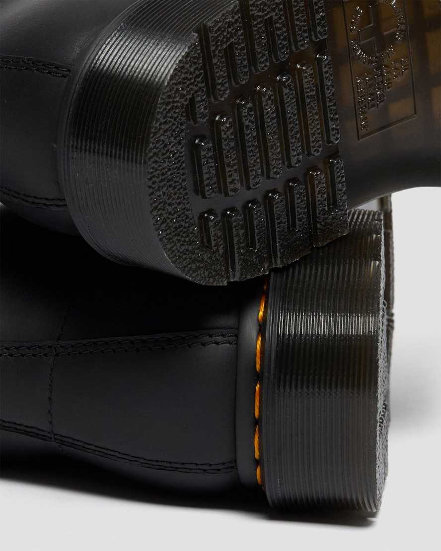 sorte dr martens 1460 pascal damestøvler med snørebånd
