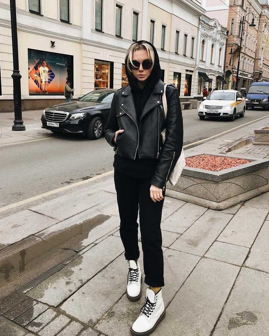hvide dr martens 1460 smooth damestøvler med snørebånd