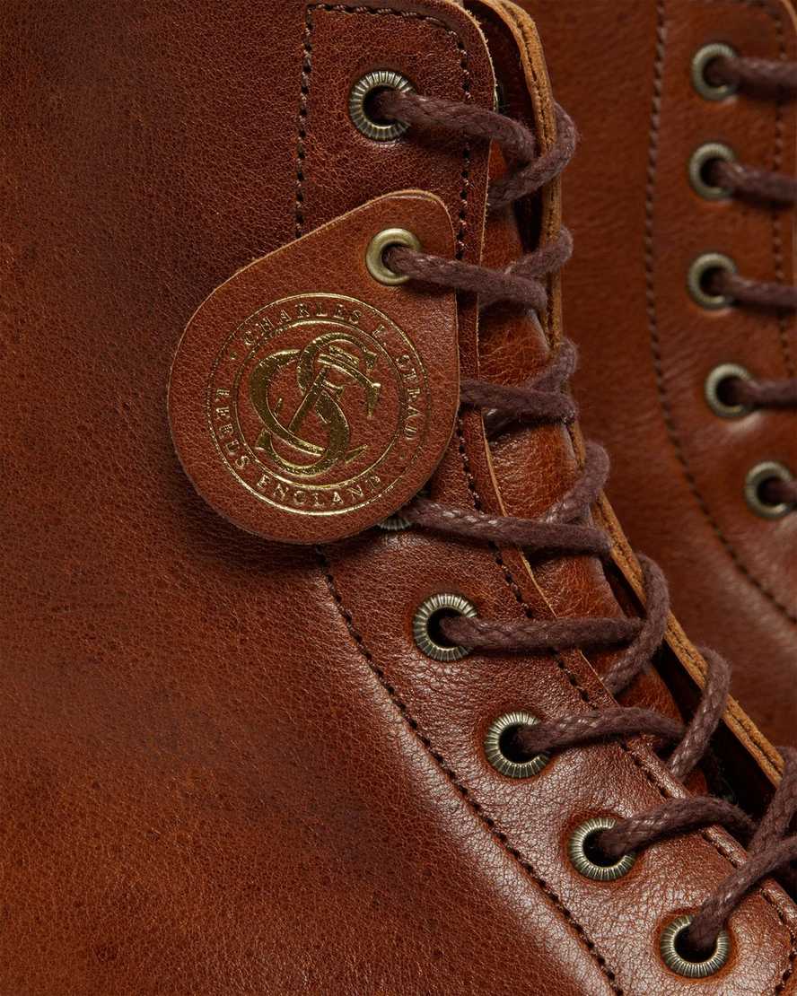 dr. martens 1460 pascal damestøvler med snørebånd brune
