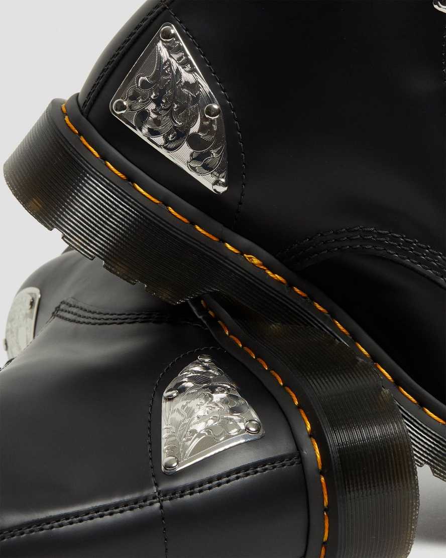sorte dr martens king nerd 1460 damestøvler med snørebånd