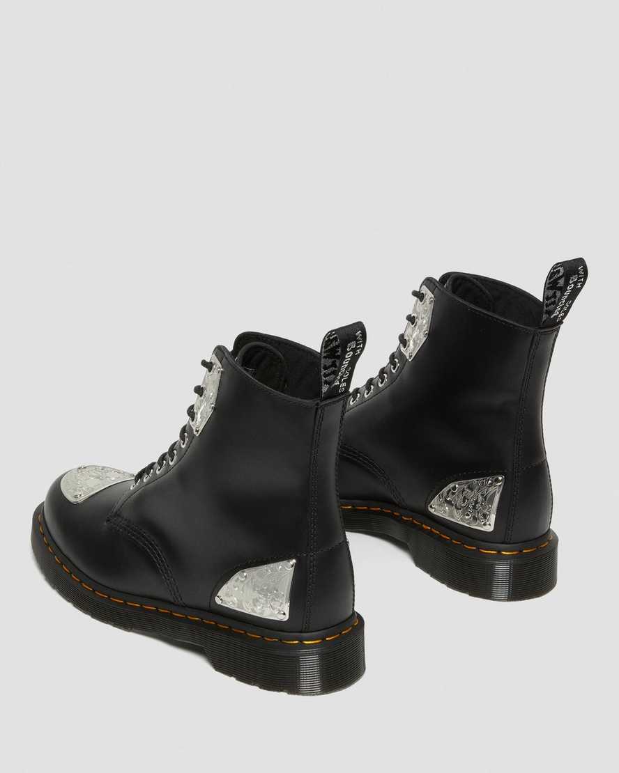 sorte dr martens king nerd 1460 damestøvler med snørebånd