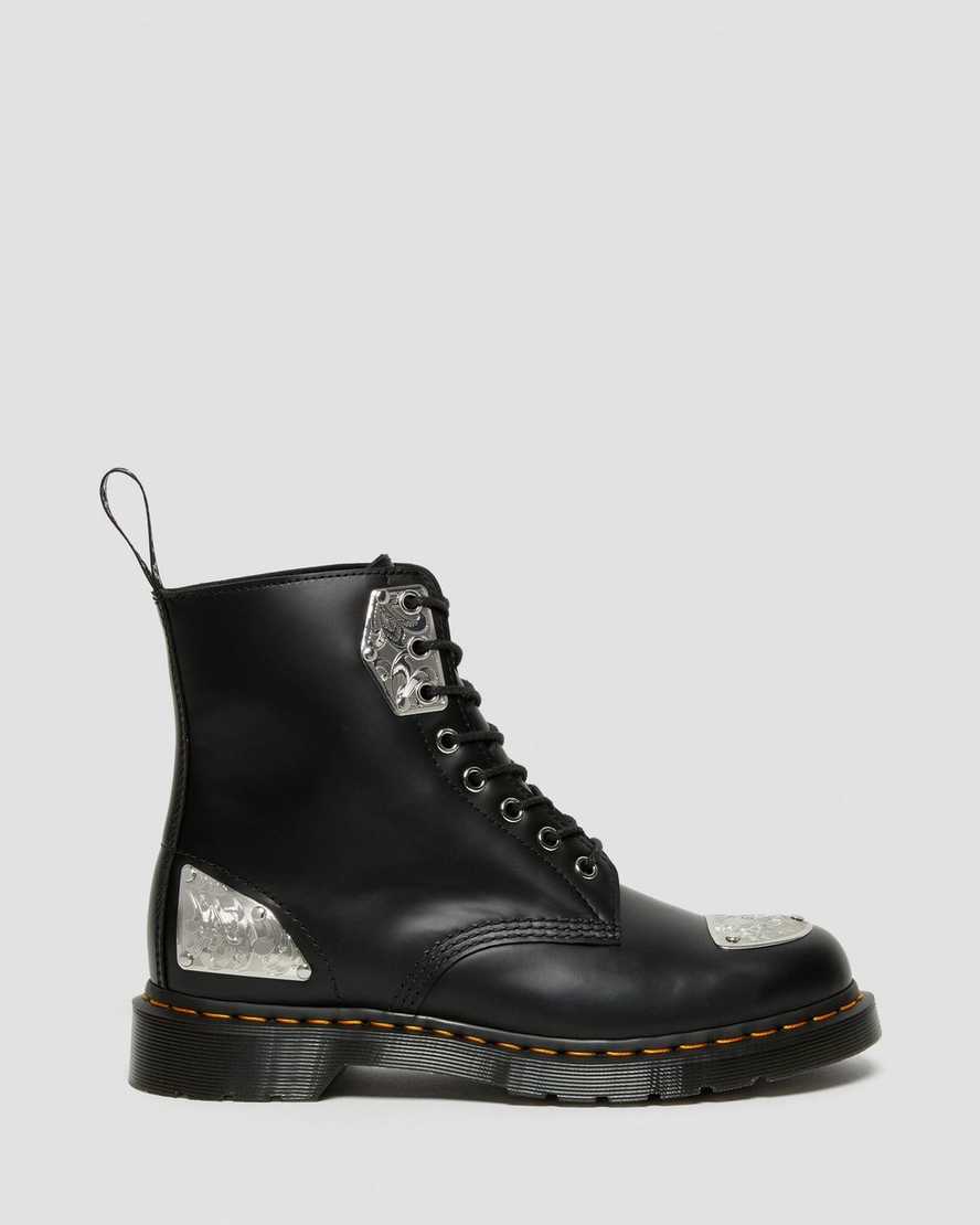 sorte dr martens king nerd 1460 damestøvler med snørebånd