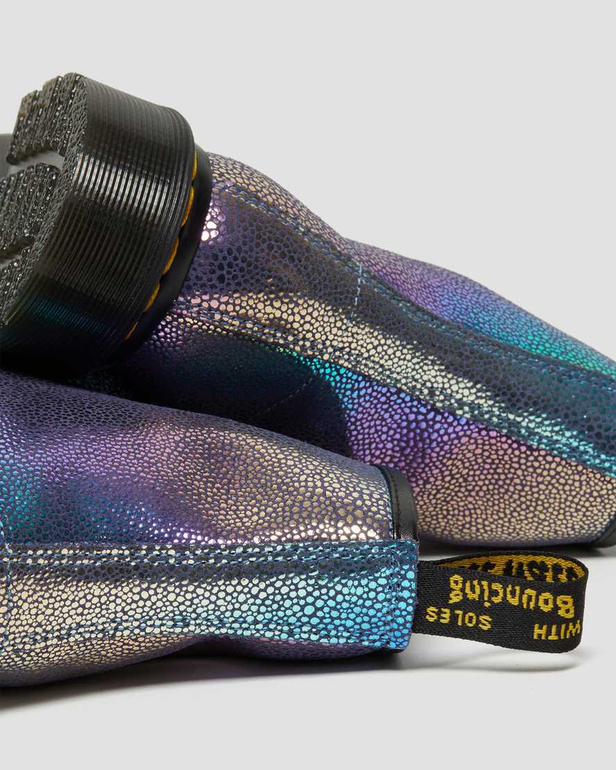 flerfarvede dr martens 1460 rainbow ray damestøvler med snørebånd