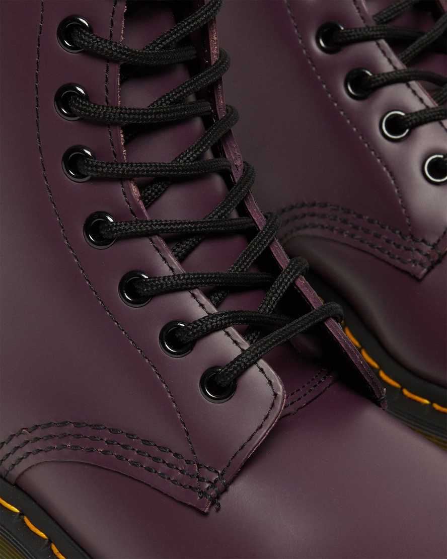 lilla dr martens 1460 smooth damestøvler med snørebånd