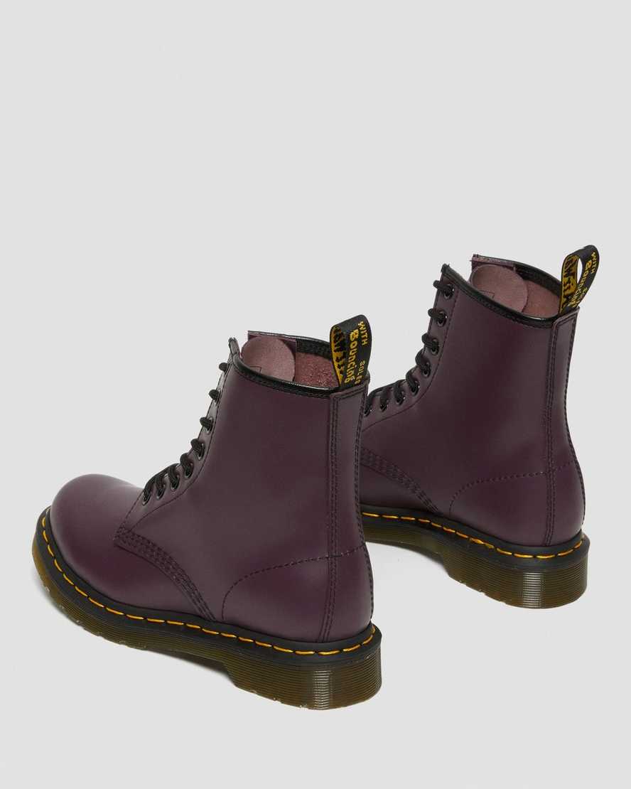 lilla dr martens 1460 smooth damestøvler med snørebånd
