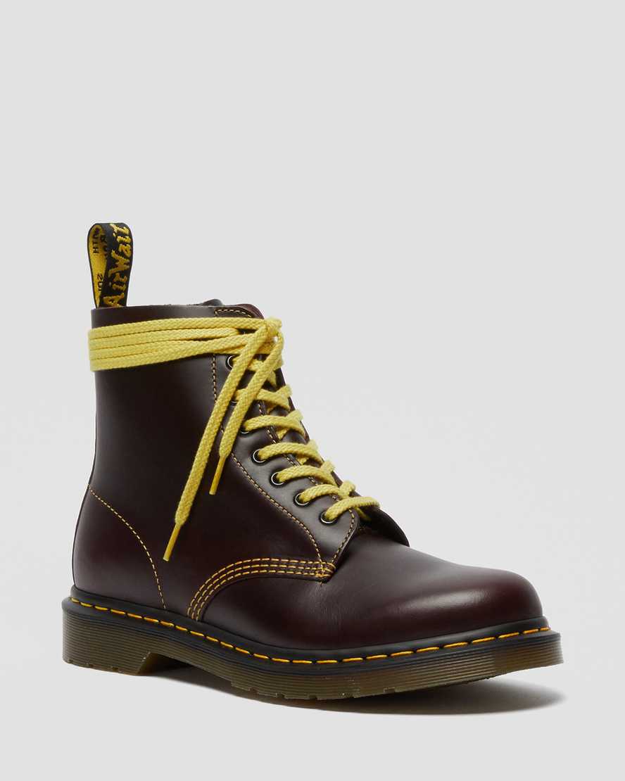 dr. martens 1460 pascal atlas damestøvler med snørebånd i bordeaux