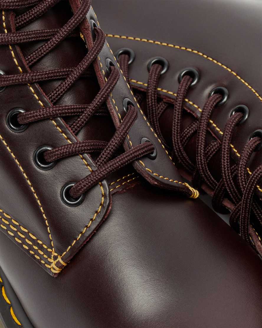 dr. martens 1460 pascal atlas damestøvler med snørebånd i bordeaux