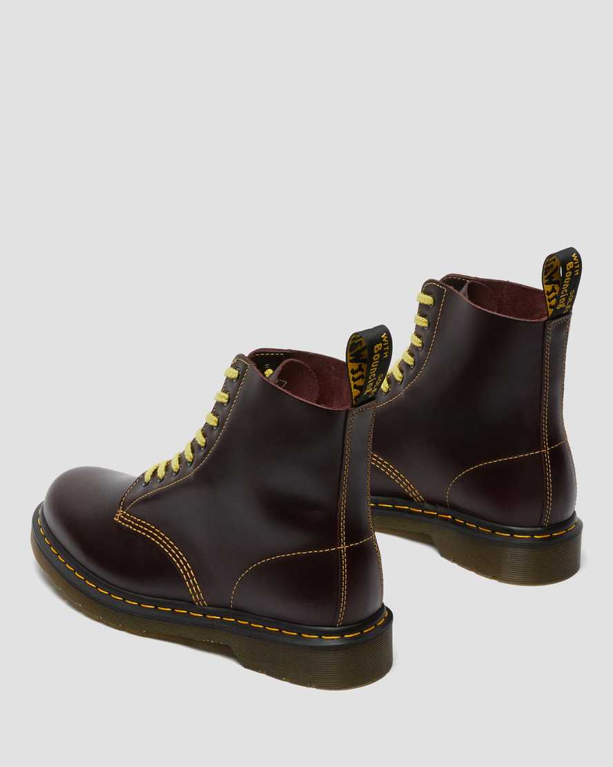 dr. martens 1460 pascal atlas damestøvler med snørebånd i bordeaux