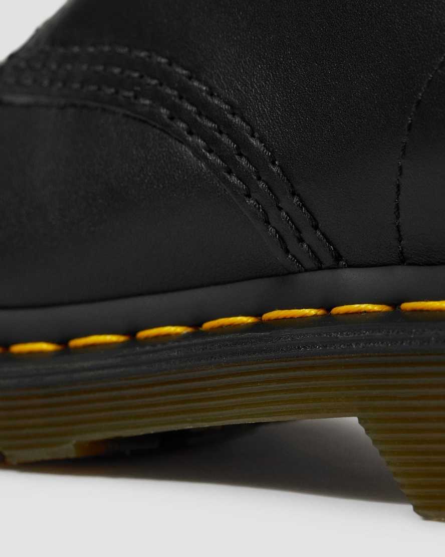 sorte dr martens 1460 nappa damestøvler med snøre