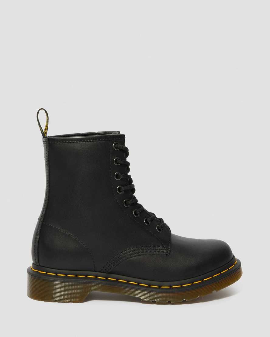 sorte dr martens 1460 nappa damestøvler med snøre