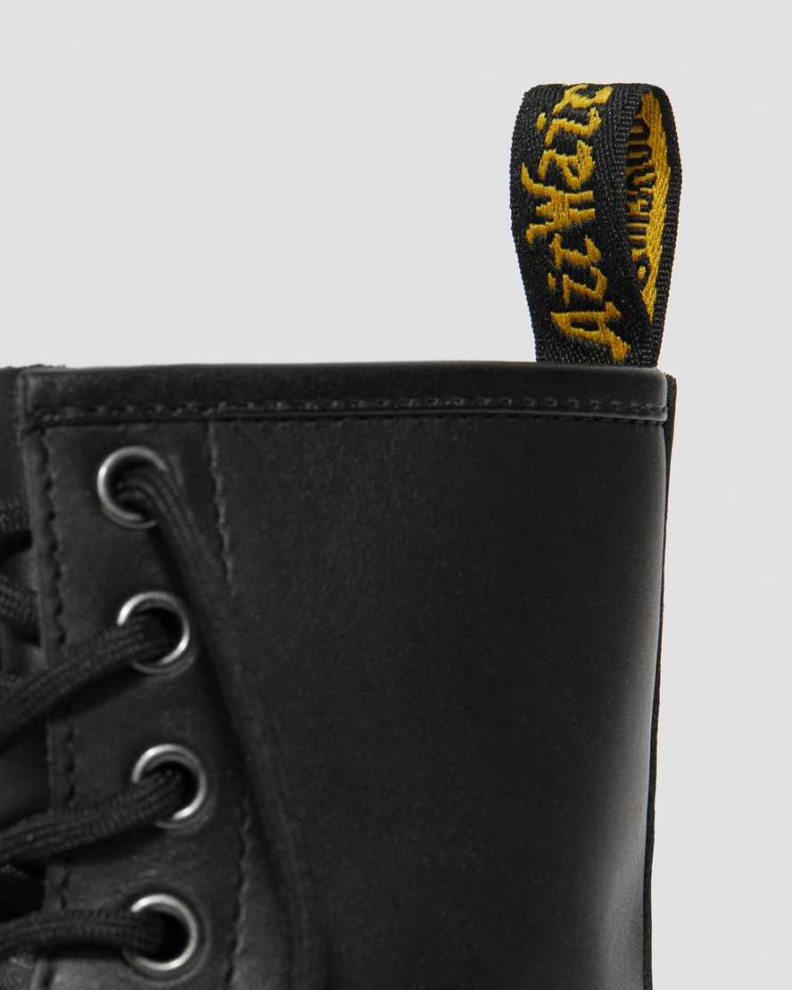 sorte dr martens 1460 nappa damestøvler med snøre