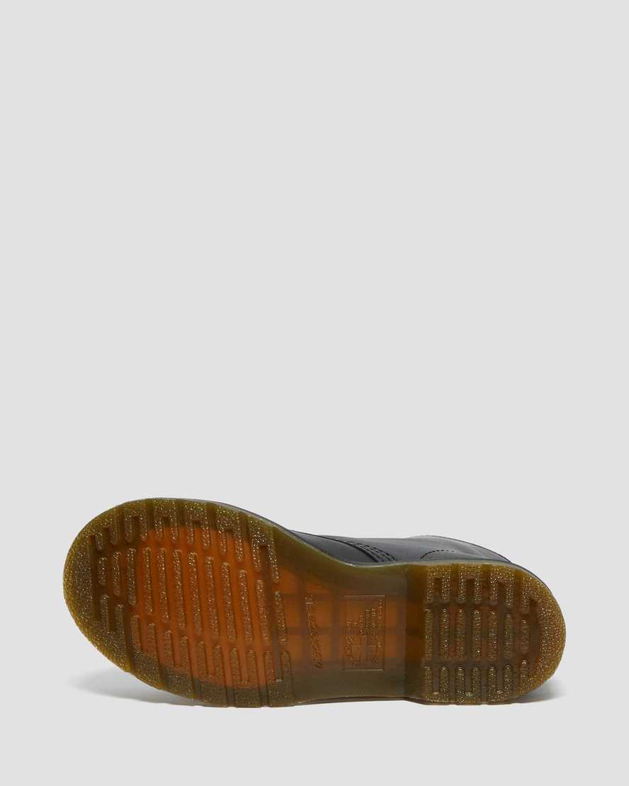 sorte dr martens 1460 vonda floral damestøvler med snørebånd