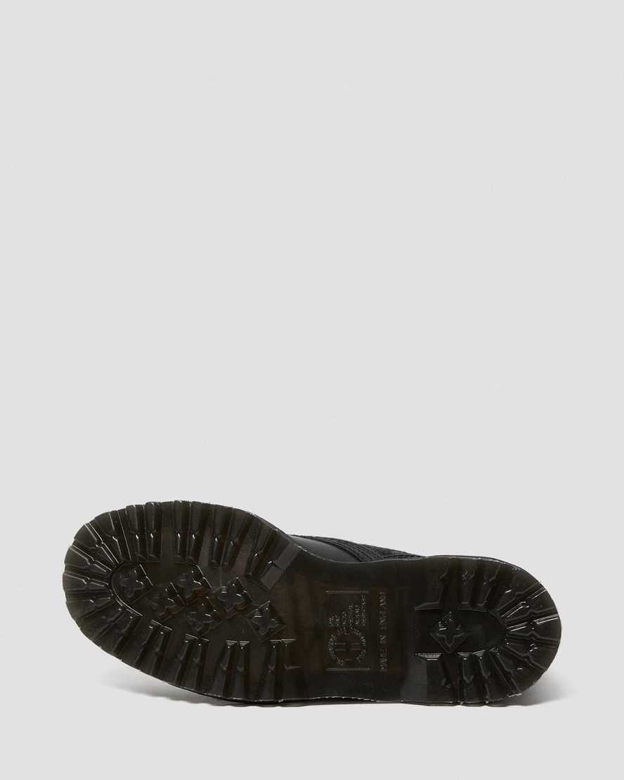 sorte dr martens 1460 harris tweed damestøvler med snøre