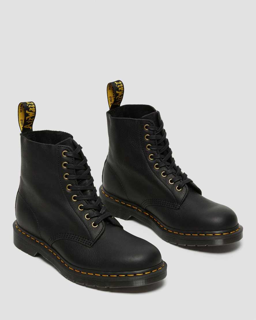 sorte dr martens 1460 pascal ambassador damestøvler med snørebånd
