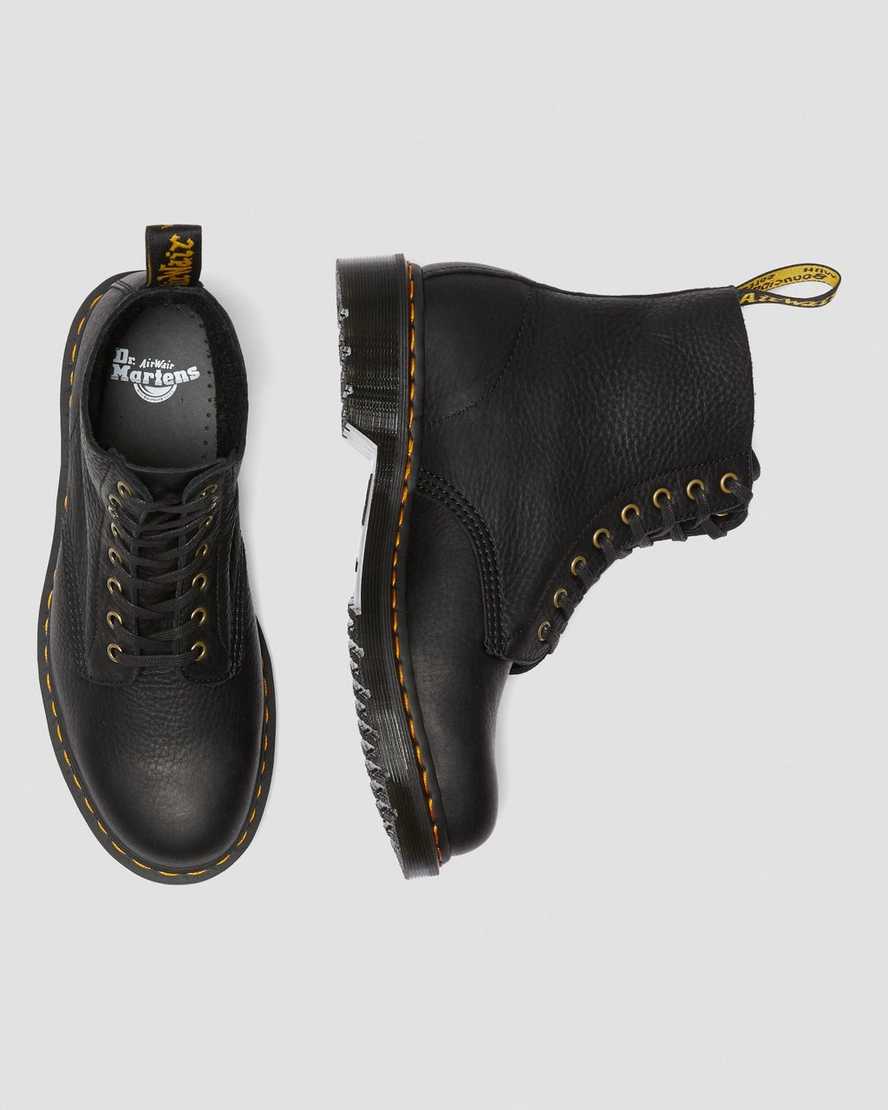 sorte dr martens 1460 pascal ambassador damestøvler med snørebånd